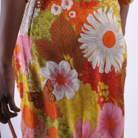 Blank dress BL^nk Floral Faux Wrap Areena Midi NWT Size Small NEW - Picture 3 of 8